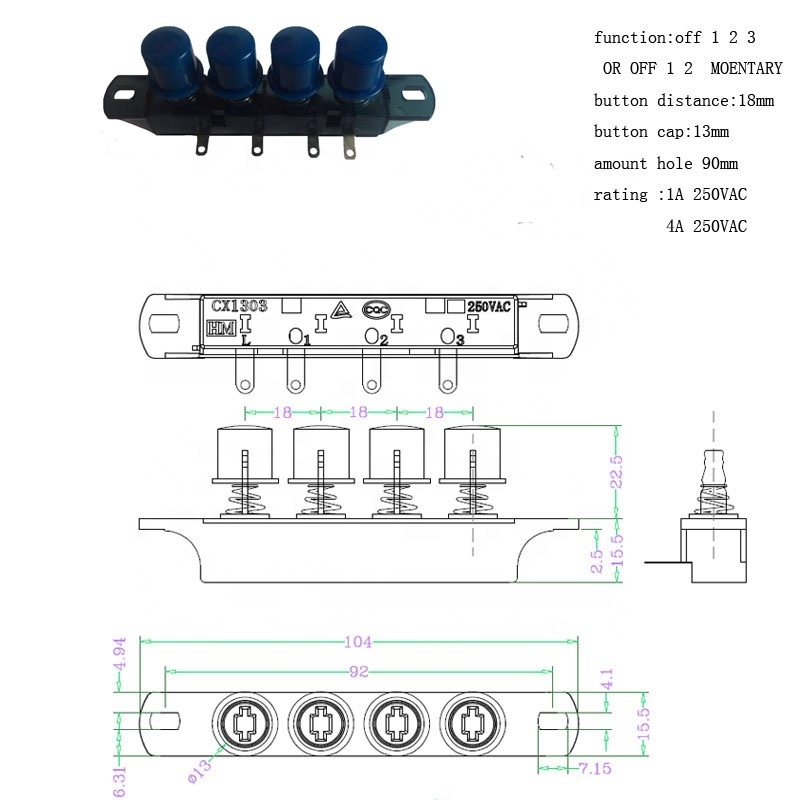 mechanical range hood switch kitchen hood switch