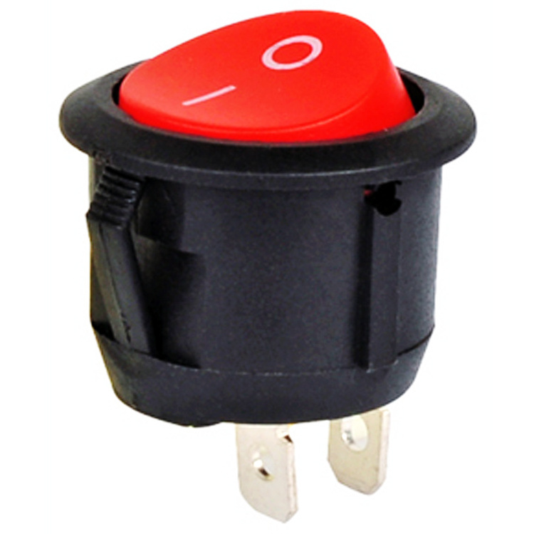 Home appliance illuminated electrical oval rocker switch