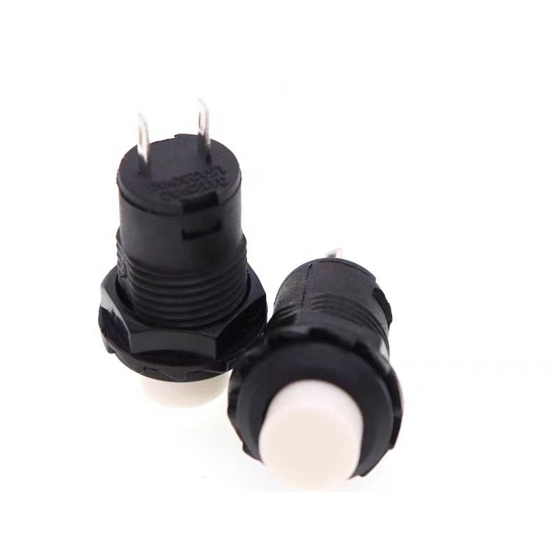 New self locking button ds228 12mm lock latching off-on push button switch