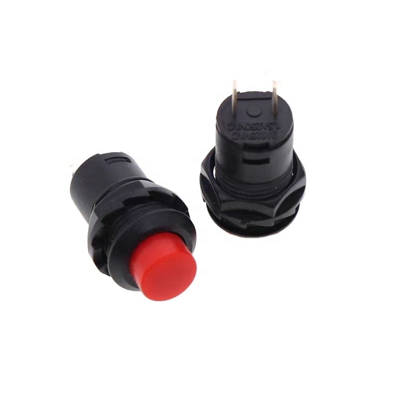 New self locking button ds228 12mm lock latching off-on push button switch