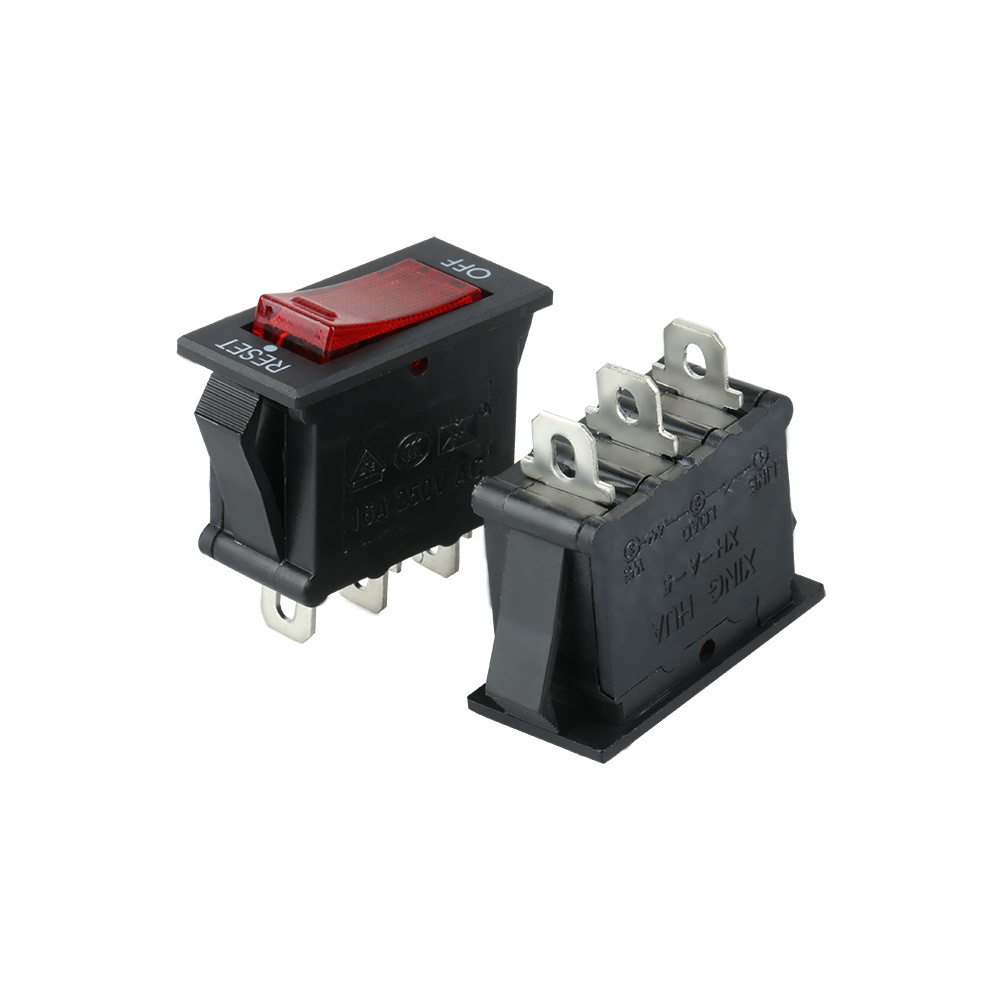 Manufacturers wholesale high quality mini  sealed sub-miniature rocker and paddle switches with red and black switch