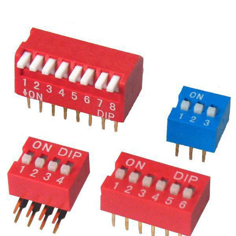 24VDC 8 Position Slide Type DIP Switch ,25mA