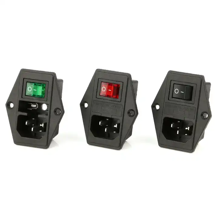 hot selling ac inlet power socket with switch type 2 ac charging socket with black switch