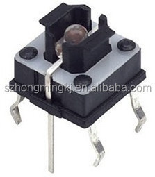 12*12 dip type led  illuminated tact switch