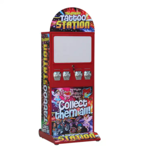 Hot seller 4 slot card tattoo vending machine coin mechanism vending machine