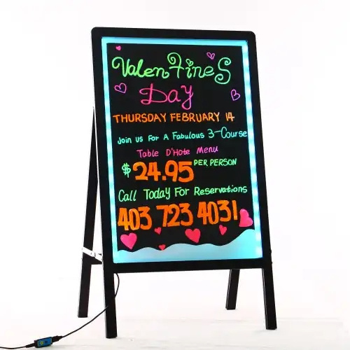 Message Writing Board LED Neon Sign Writing Board advertising digital electric stand blackboard