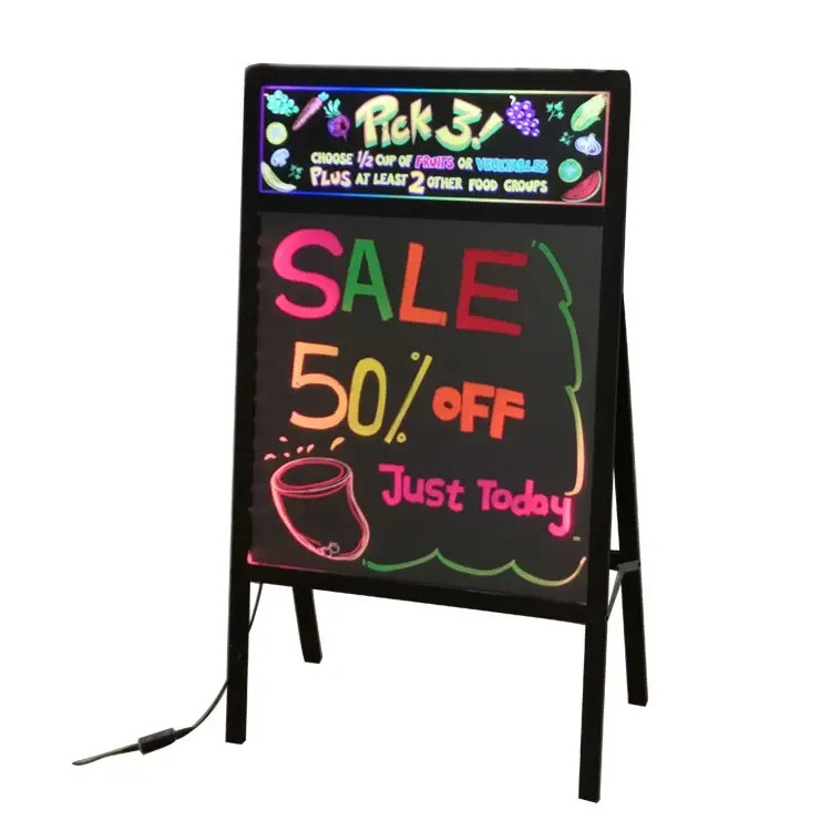 Message Writing Board LED Neon Sign Writing Board advertising digital electric stand blackboard