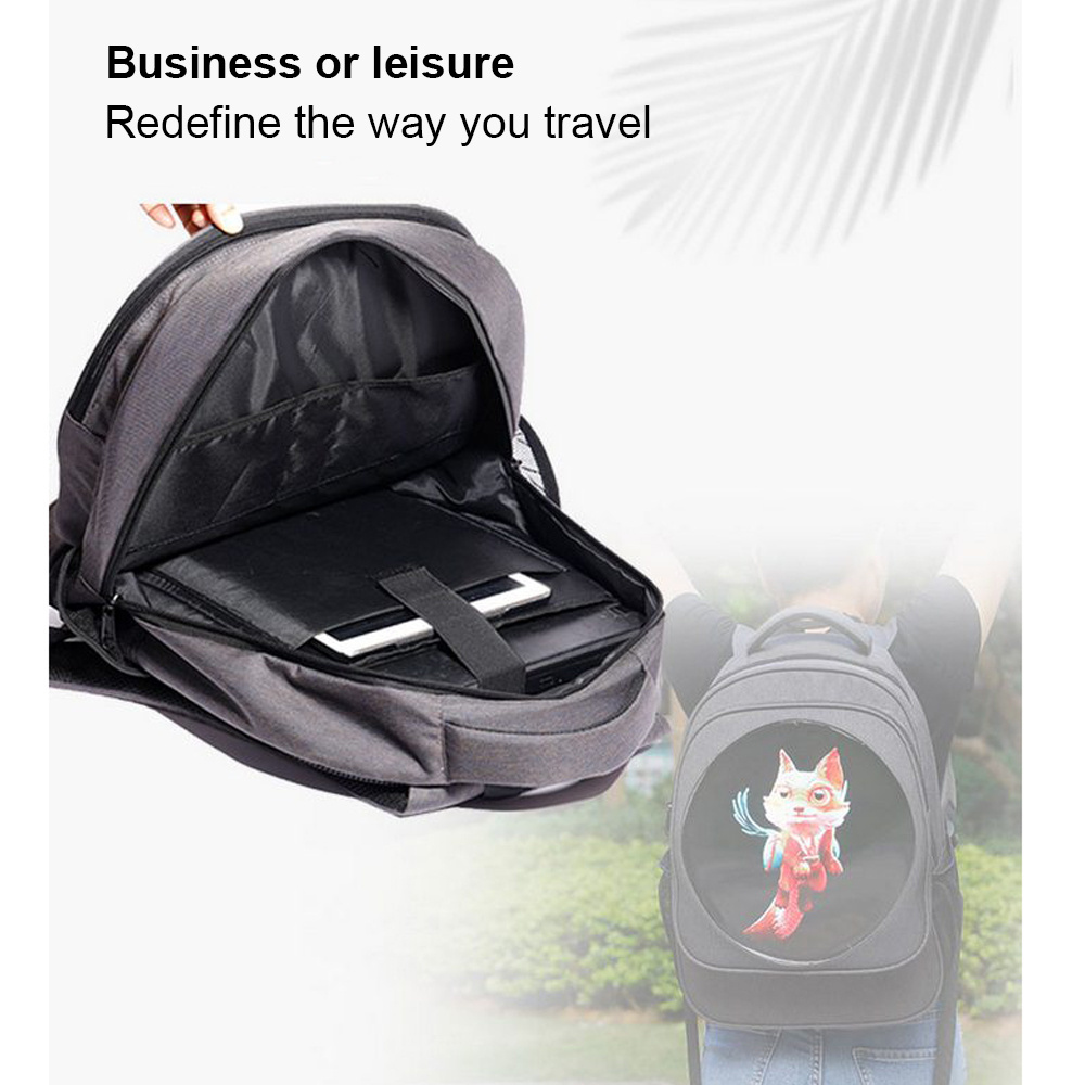 Factory Wholesale Price Portable Led 3d hologram fan backpack hologram showcase backpack