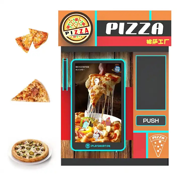 Fully Automatic Pizza Vending Machine For Sale Lets The Frozen Pizza Slice Making With MDB Payments