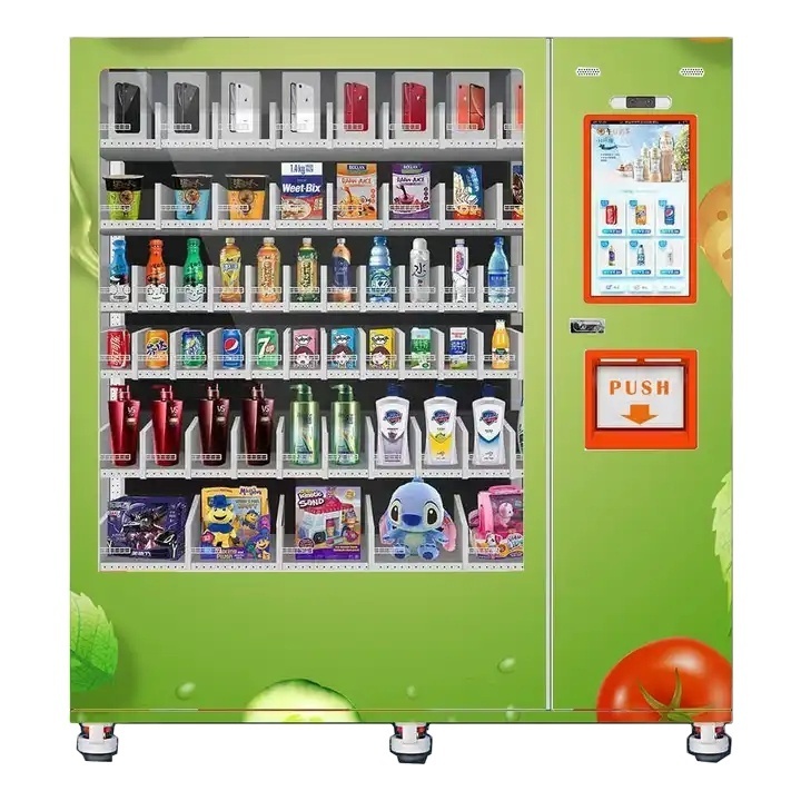 24 Hours Self-Service Refrigerated Vending Machine Ice Cream Frozen Food Vending Machine with MDB cable