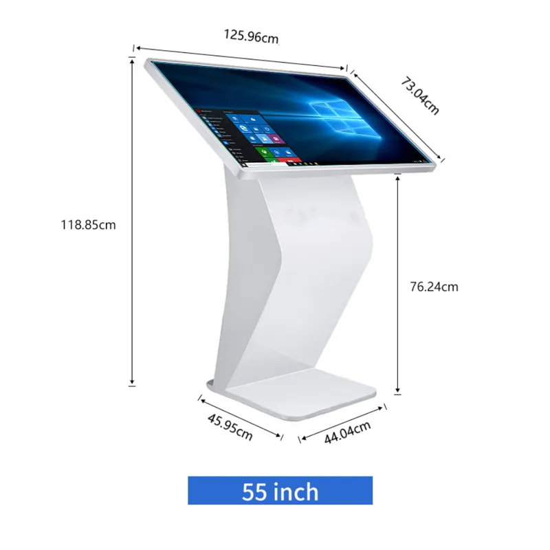 Lcd Screen Stand Interactive Advertising Totem Touch Information Kiosk