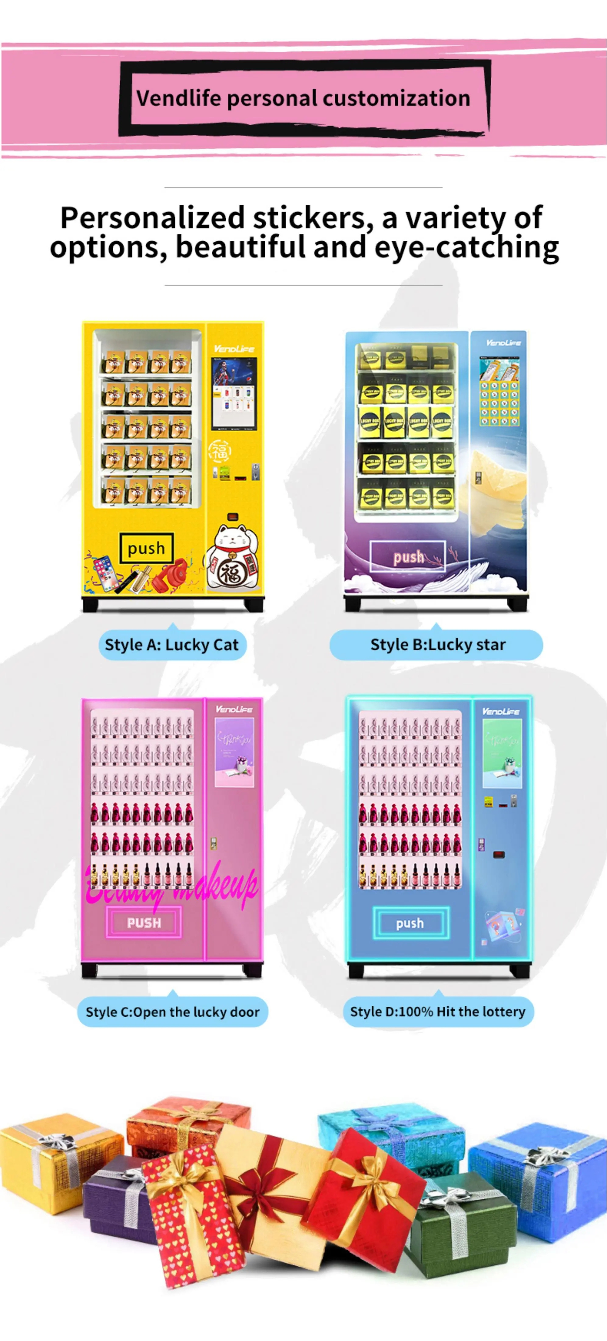 Foods and drinks combo vending machine vending machines/snack vending machine with MDB cable