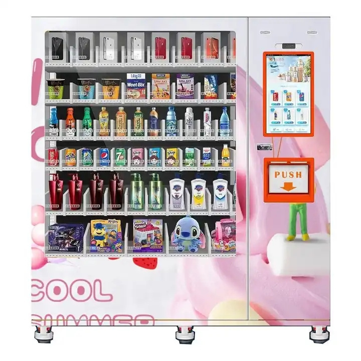 24 Hours Self-Service Refrigerated Vending Machine Ice Cream Frozen Food Vending Machine with MDB cable