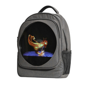 Factory Wholesale Price Portable Led 3d hologram fan backpack hologram showcase backpack