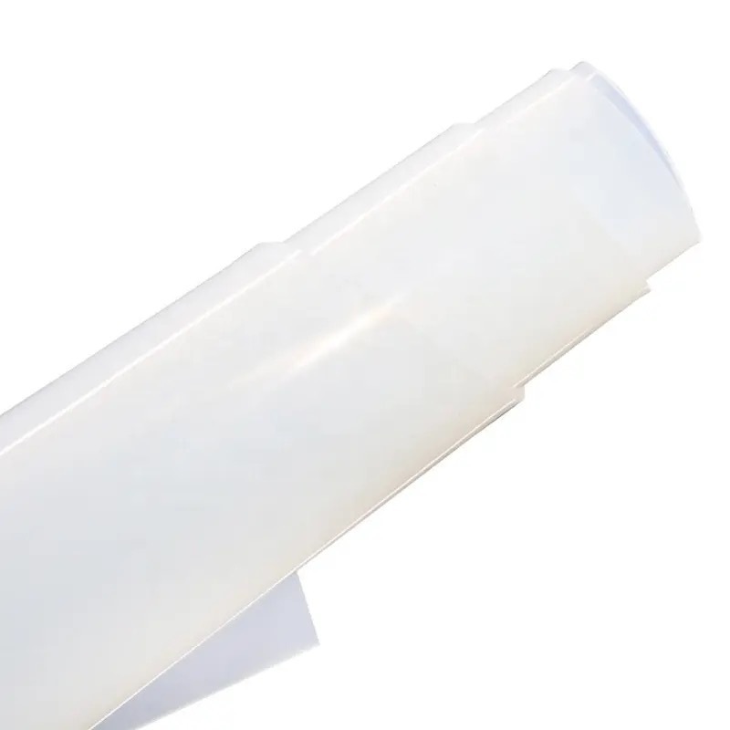 OEM 800mm Width Roll Heat Pressure Milky White Silicone Rubber Sheet