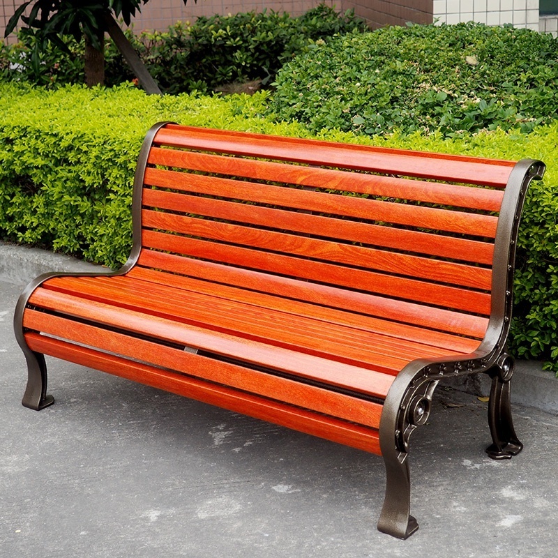 2 3 Seater Outside Modern Furniture Luxury Patio Street Bench Seating Outdoor Park Garden Steel Metal Bench Chair