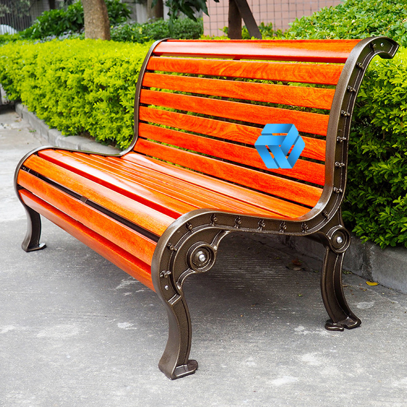 1.2m 1.5m 1.8m Wood Plastic Composite Cast Iron Park Benches Park Chair Size