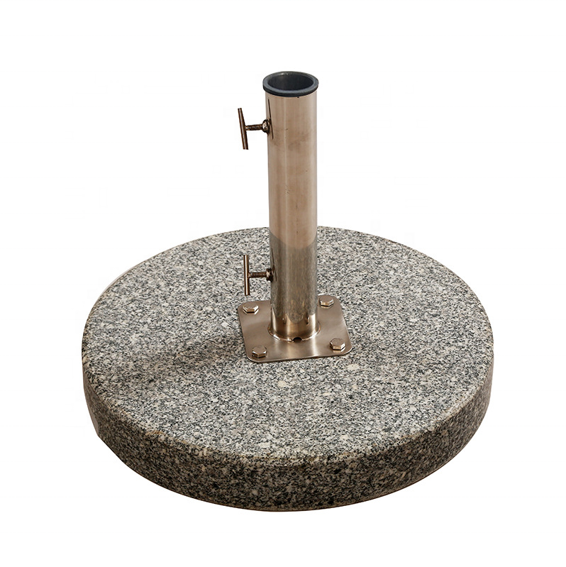 Marble Base Stainless Steel Metal Tube Umbrella Holder Stand Beach Umbrella Stand Holder