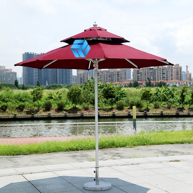 Customized Logo Welcome Patio Outdoor Furniture Advertising Umbrella Outdoor Market Umbrella