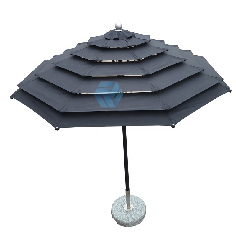 Parasols Umbrellas Professional Waterproof Outdoor Aluminium Patio Umbrella For Beer Coffee Cafe Restaurant Hotel Patio Beach