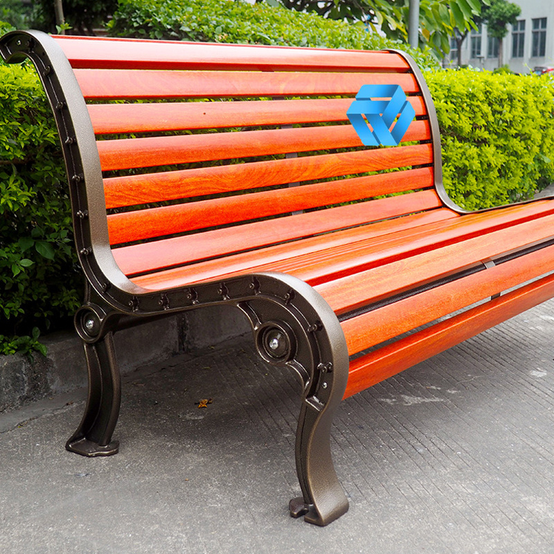 1.2m 1.5m 1.8m Wood Plastic Composite Cast Iron Park Benches Park Chair Size