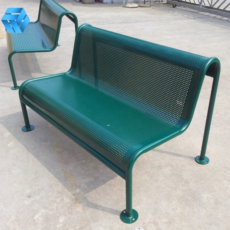 Sublimation Anti-fingerprint Benches Modern Indoor/Outdoor Stainless Steel Metal Park Shopping Mall Bench