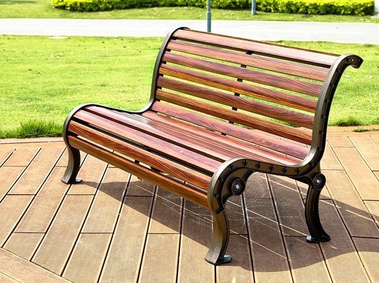 Aluminum Die Cast Outdoor Benches Garden Seats Commercial Cheap Public Park Benches