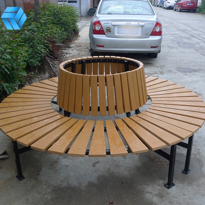 Public Rest Tree Bench Outdoor Garden Wrap Surround Around Tree Bench