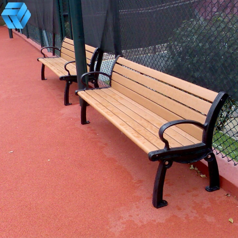 Outdoor Bench Garden Furniture Rustic Outdoor Commercial Park Bench Seat Wood Plastic Composite Chinese Public Bench Chair