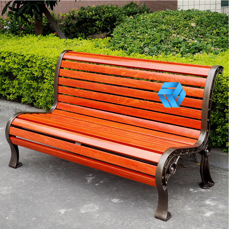 1.2m 1.5m 1.8m Wood Plastic Composite Cast Iron Park Benches Park Chair Size