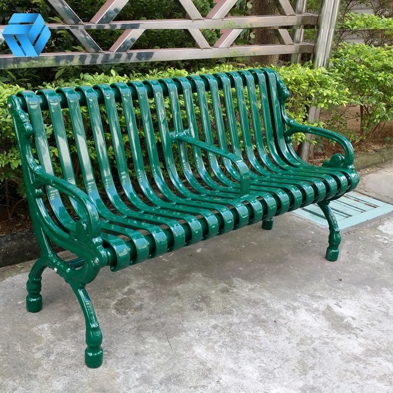 Sublimation Anti-fingerprint Benches Modern Indoor/Outdoor Stainless Steel Metal Park Shopping Mall Bench