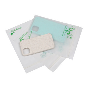 100% Compostable Ziplock Resealable Bag Biodegradable Plastic Frosted Zipper Bag For T-shirt Short Sleeve Packaging