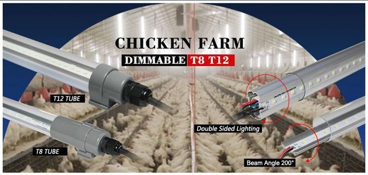 dimmable and washable fireproof chicken shed and pig house t8 25W  farm lights led poultry light t8 led tube light