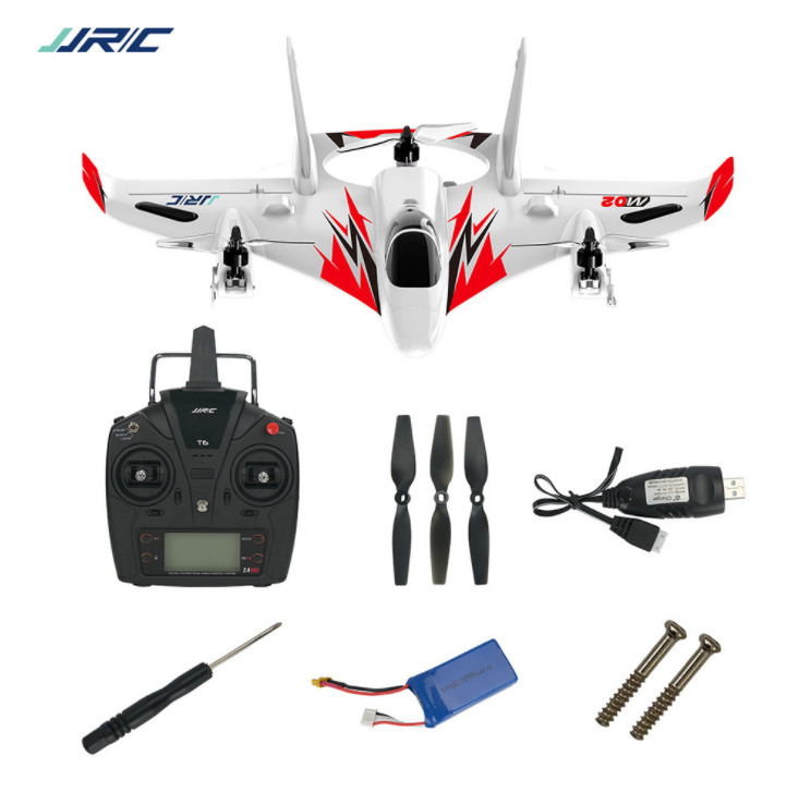 JJRC M02 RC Plane 2.4G 6CH 450mm Wingspan EPO Brushless Aircraft 6-axis Gyro Aerobatic Control RC Airplane Model RTF 3D/6G Mode