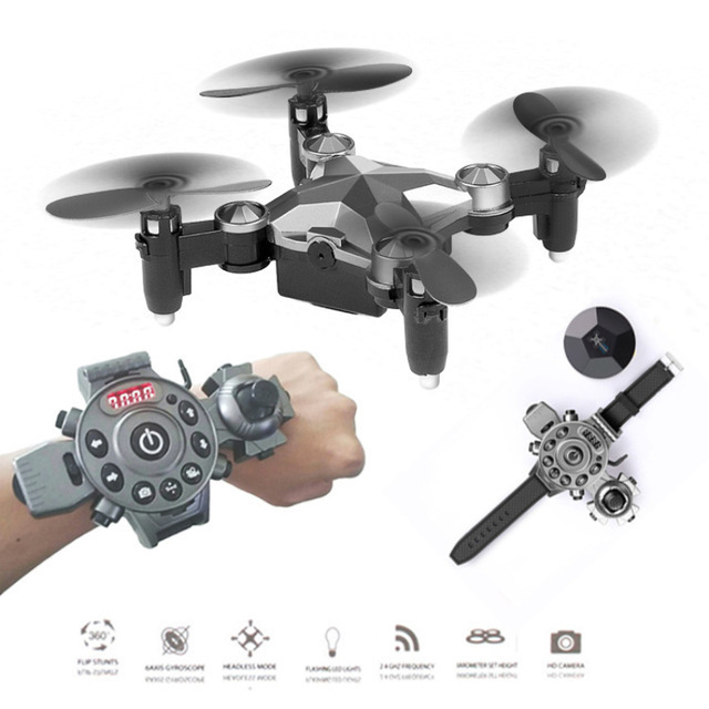 NEW Hoshi DH-800 Watch drone WIFI FPV Camera Portable Drone RC Quadcopter Watch Style Mini RC UFO Pocket Drone for Kids RTF OEM