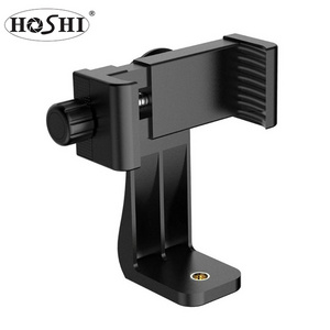 HOSHI Universal Tripod Mount Clip Phone Holder for iPhone 7 Samsung Huawei cell phone Clip Selfie Monopod 360 Adjust Clamp