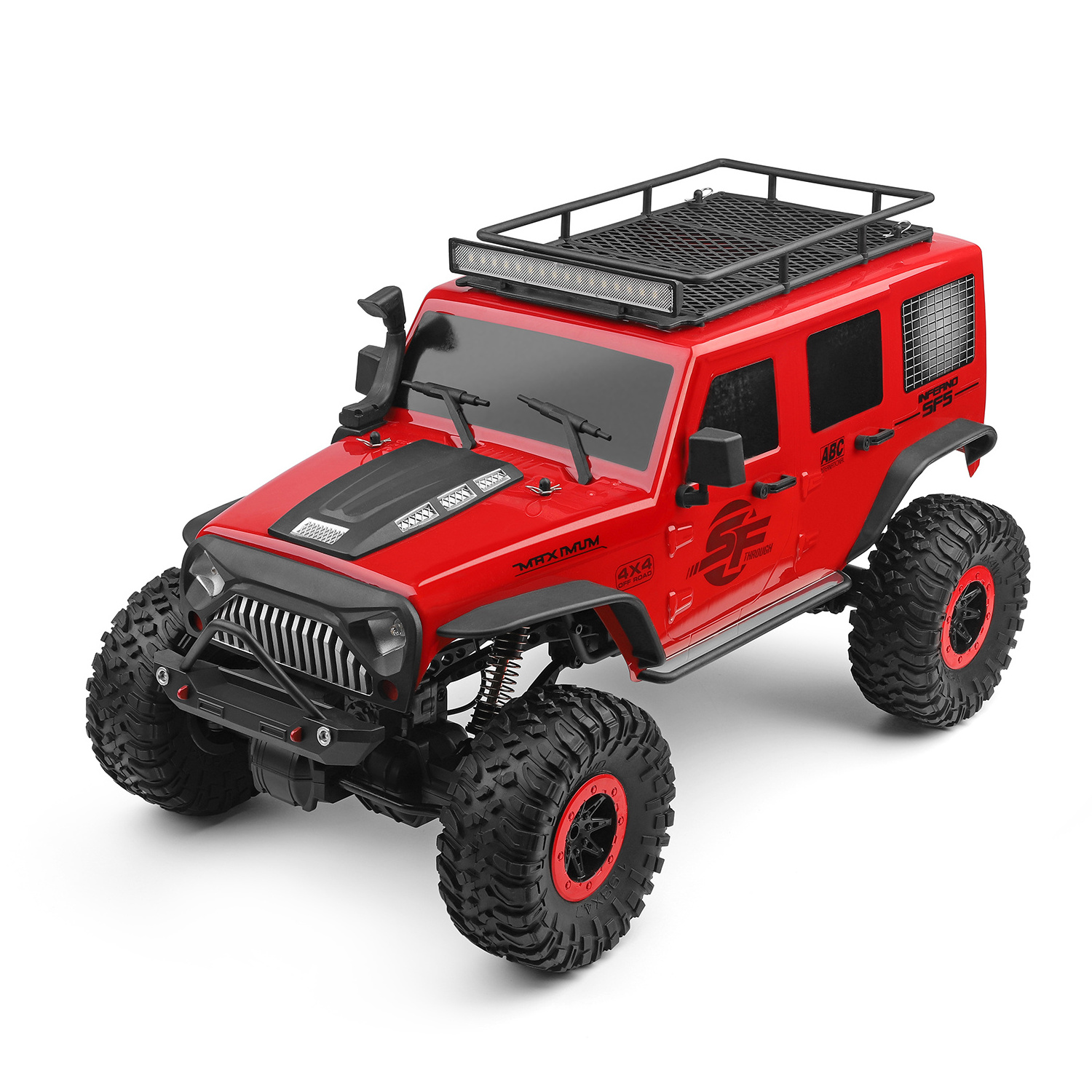 WLTOYS 104311 RC CAR 1/10 Scale 2.4GHz 4WD RC Crawler Highlysimulated Model of JEEP Wrangler RTR With LED Light For Kids Gift