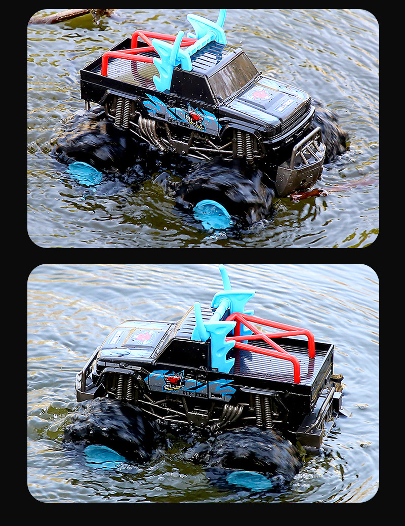 Amphibious JJRC Q135  Car Off Road Climbing RC Car Water & Land 4WD Racing Remote Control Toys All Terrain Waterproof Car