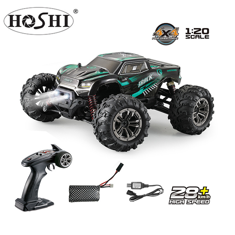 Hot HOSHI 9145 Monster Truck 2.4G 4WD 1/20 Racing Car High-Performance Anti-Skid Tire 28km/h High-Speed RC Car Car Toys GIft