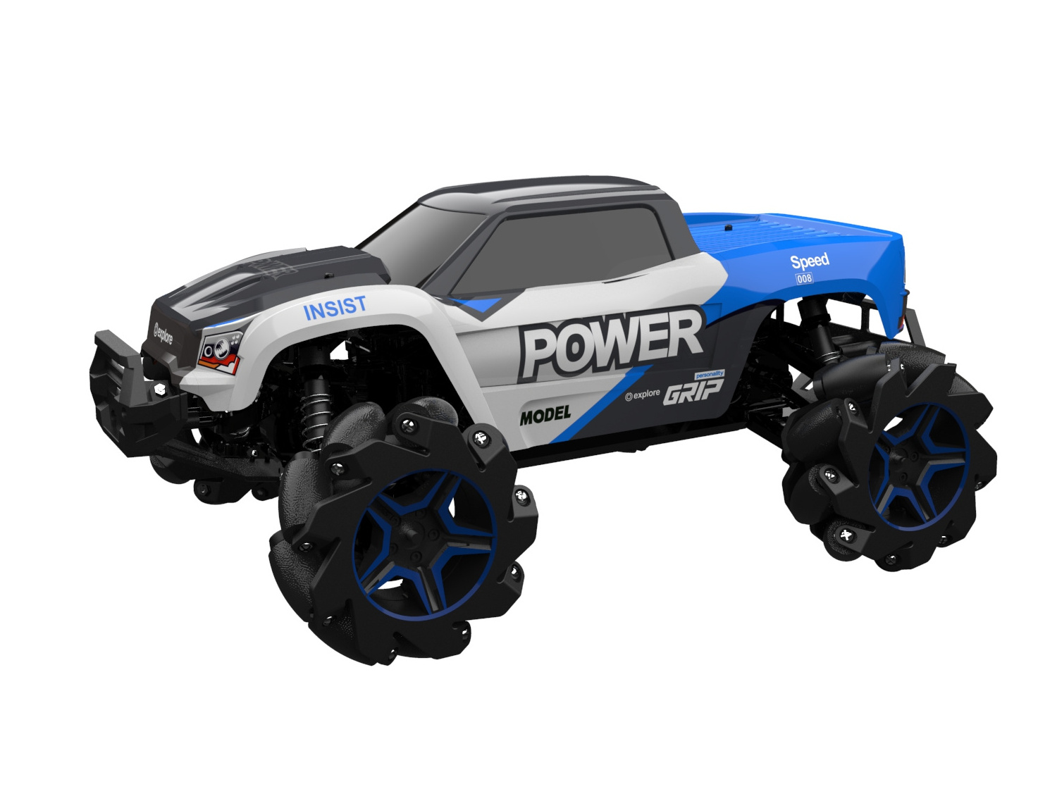 2020 Hot 1/12 RC Car H1277A 35KM/H High Speed Mecanum Wheel 4 Motors 4WD Stunt Drift Climbing Car Off-road Car Toys