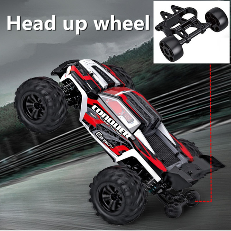 HOSHI 16102 1/16 38km/h Fast RC Car With LED Headlights High Speed Remote Control Vehicles 4x4 Off Road Monster Truck For Kids