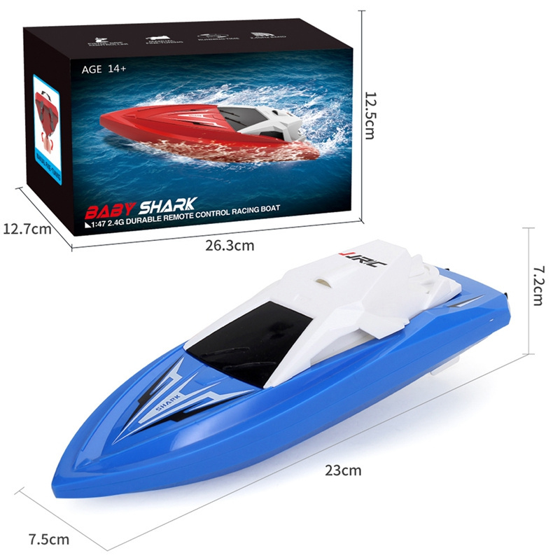 JJRC S5 Rc Boat small Shark Latitude 2.4ghz 10km/h High Speed Mini Racing Speedboat Remote Control Toy Christmas Gift For Kid