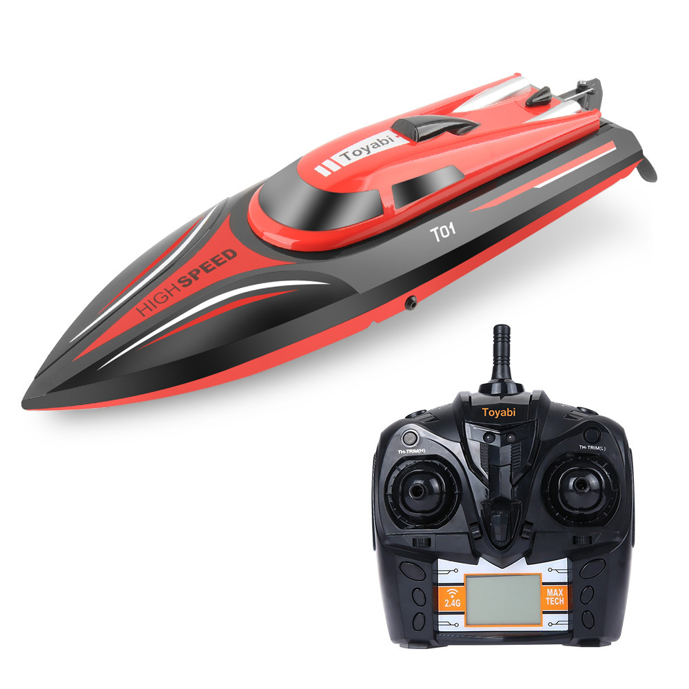 NEW RC Boat H101 Racing Boat 2.4Ghz 30KM/H High Speed Remote Control RC Boat With LCD Screen 180 Degree Flip Electric Speedboat