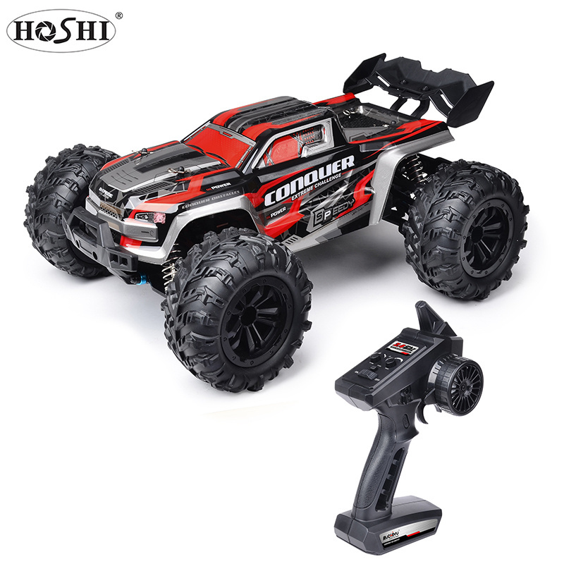 HOSHI 16102 1/16 38km/h Fast RC Car With LED Headlights High Speed Remote Control Vehicles 4x4 Off Road Monster Truck For Kids