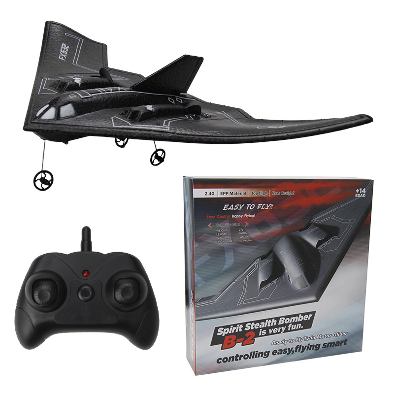 HOSHI Remote Control B2 Bomber FX632 RC Airplane 2.4GHZ Wireless Control Toys mini 2CH Aircraft Drone Children Toys Xmas Gift