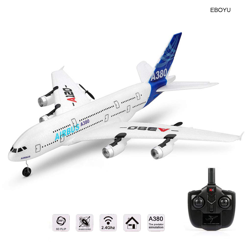 HOSHI HOT  Wltoys XK A120 Airbus A380 Model Remote Control Plane 2.4G 3CH EPP RC Airplane Fixed-Wing RTF RC Wingspan Toy