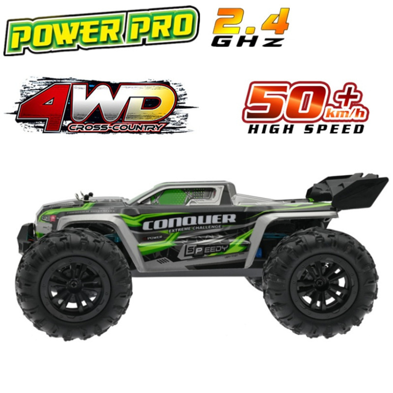 HOSHI 16102 1/16 38km/h Fast RC Car With LED Headlights High Speed Remote Control Vehicles 4x4 Off Road Monster Truck For Kids