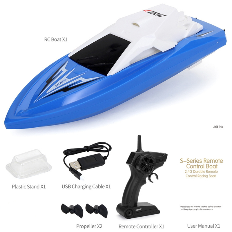 JJRC S5 Rc Boat small Shark Latitude 2.4ghz 10km/h High Speed Mini Racing Speedboat Remote Control Toy Christmas Gift For Kid