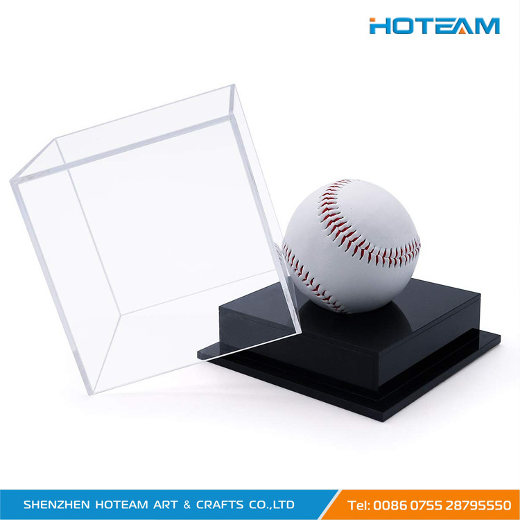 Acrylic Baseball Holder Display Case/Plexi Cube Basketball Holder/Clear Acrylic Football Display Box