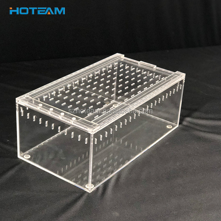 Acrylic Terrarium Box Reptile & Amphibian Transparent breeding box for Snake Lizard Turtle Spider Reptile Combination Terrarium